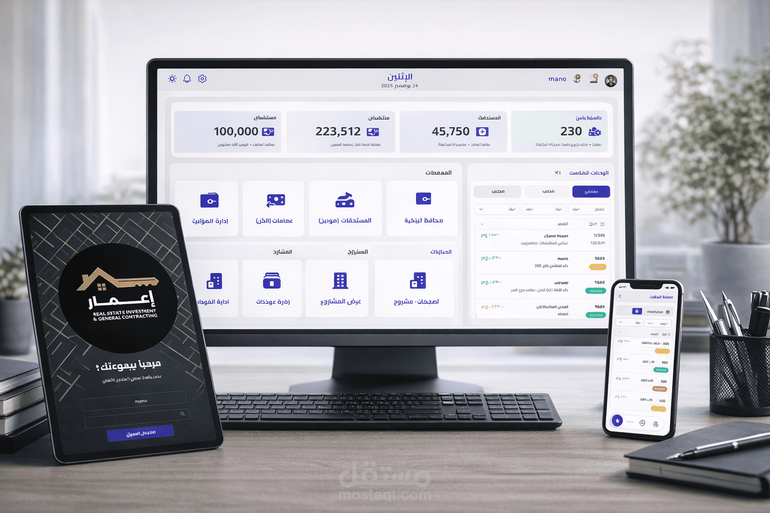 نظام إدارة المشاريع العقارية