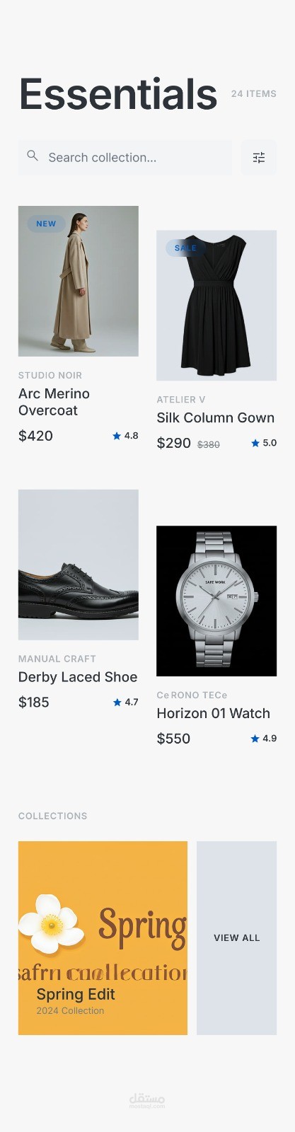 E-commerce Mobile App (Flutter + API + Clean UI)