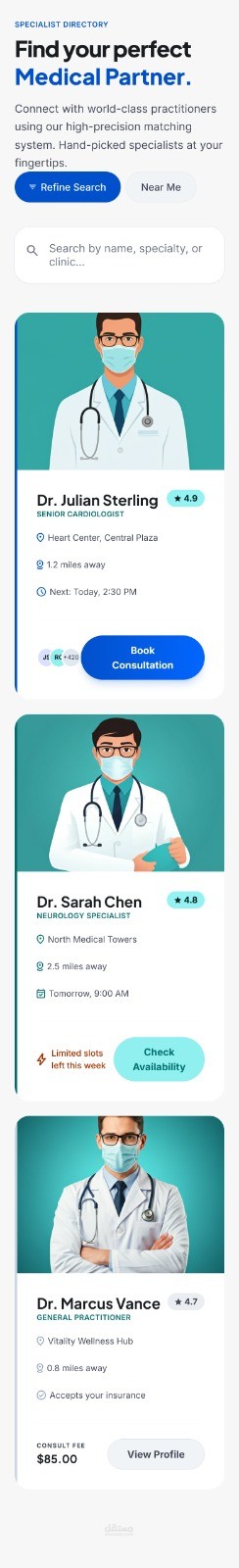 Medical Appointment App (Flutter + Clean UI)
