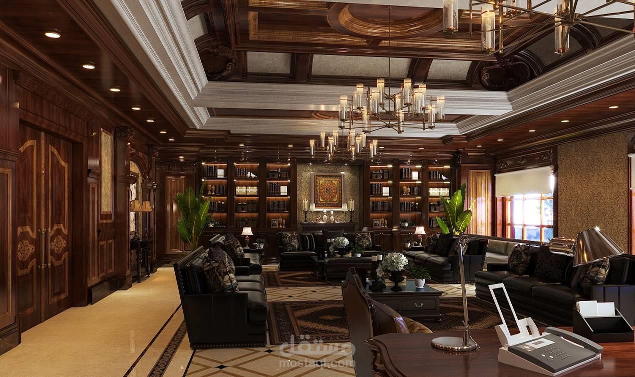 مكتب إداري + غرفة اجتماعات