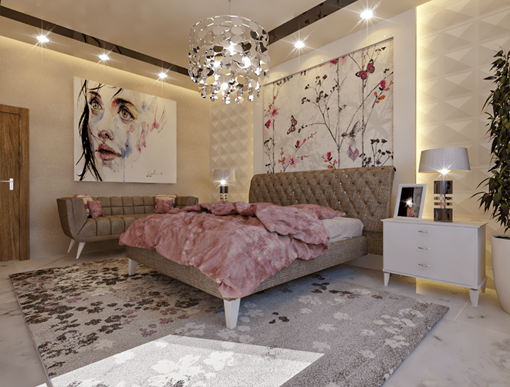 غرفة نوم مودرن