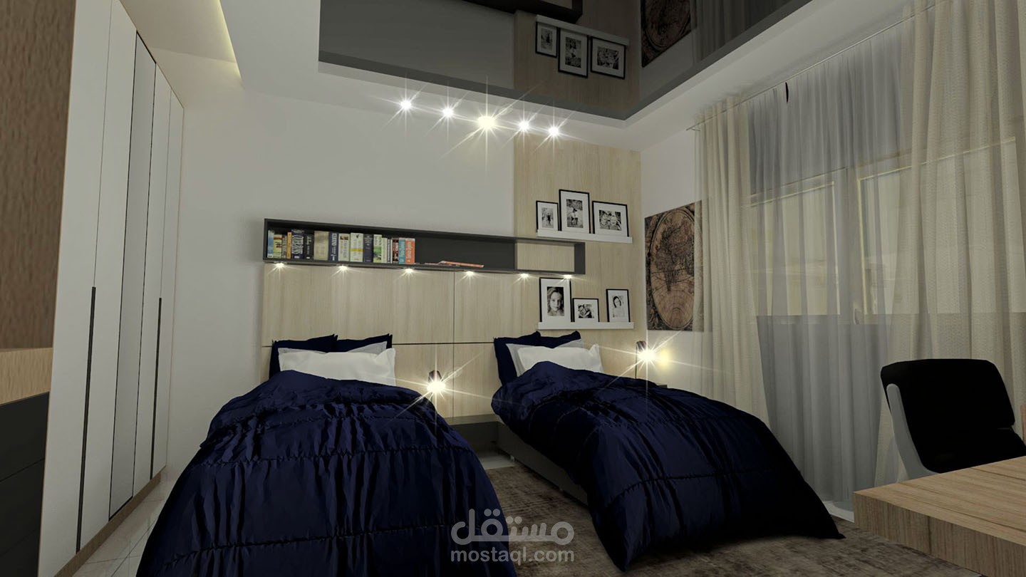 تصميم غرفة نوم أولاد - مودرن