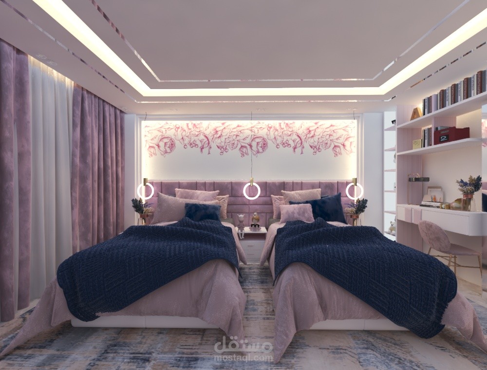 تصميم غرفة بنات