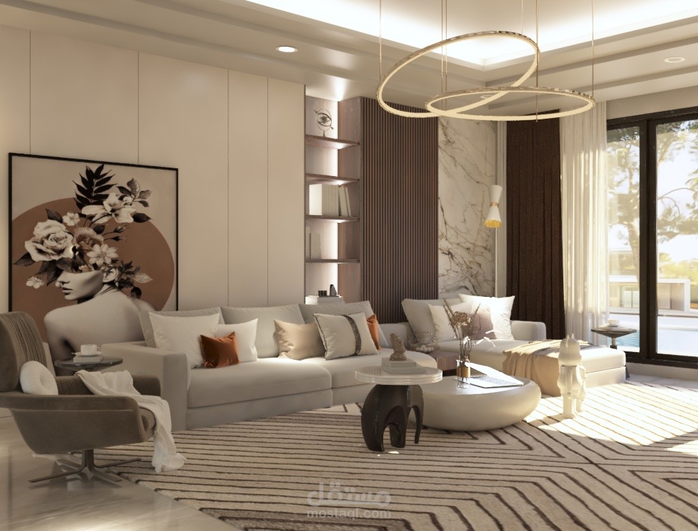 تصميم غرفة معيشة