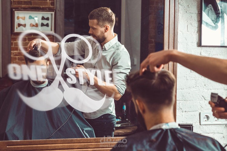 لوجو لحلاقة الرجاليه <وهمي>