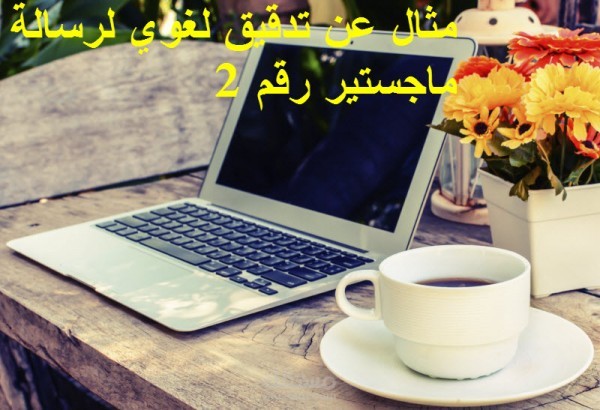 مثال عن تدقيق لغوي لرسالة ماجستير -2-