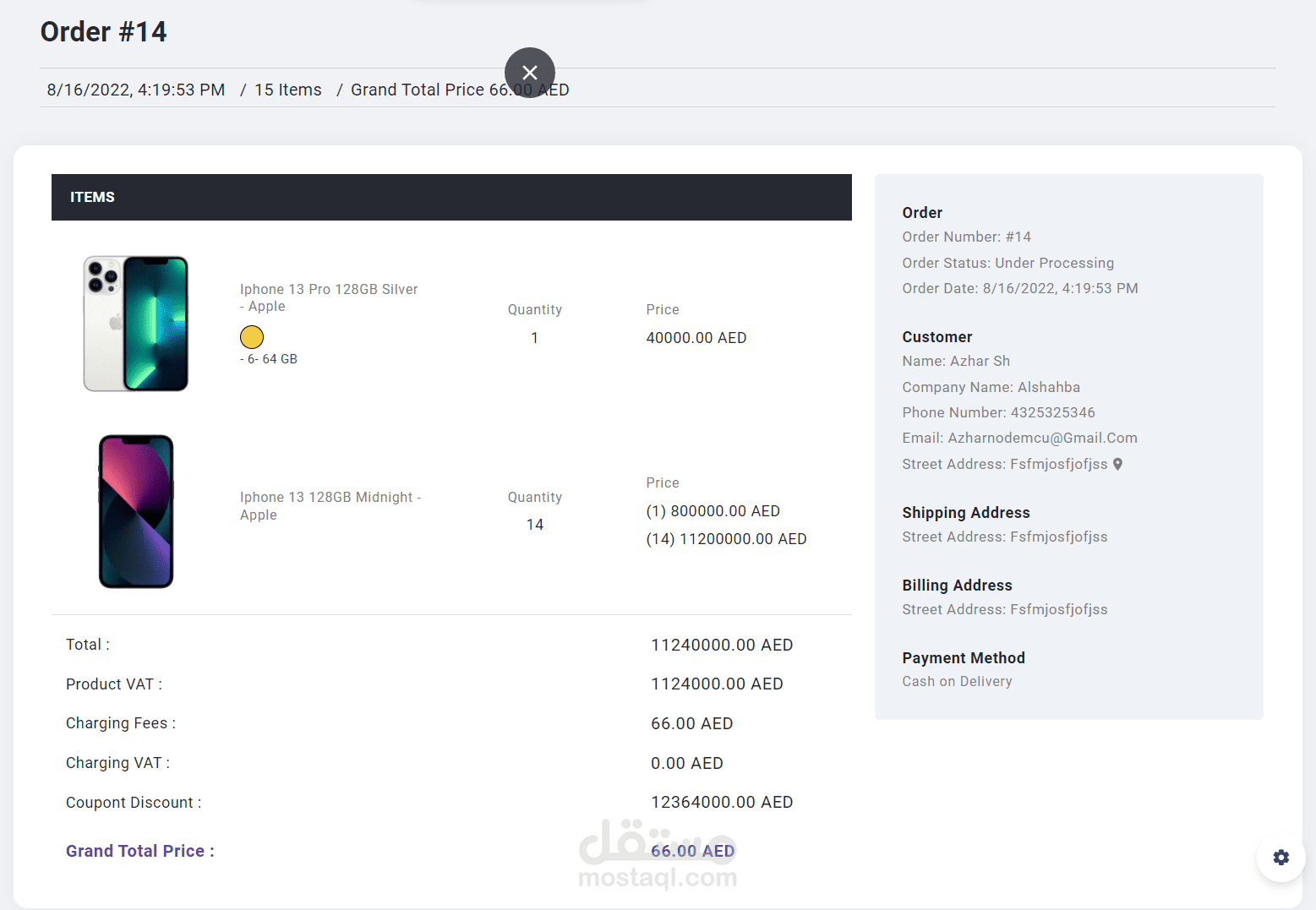 E-Commerce Dashboard