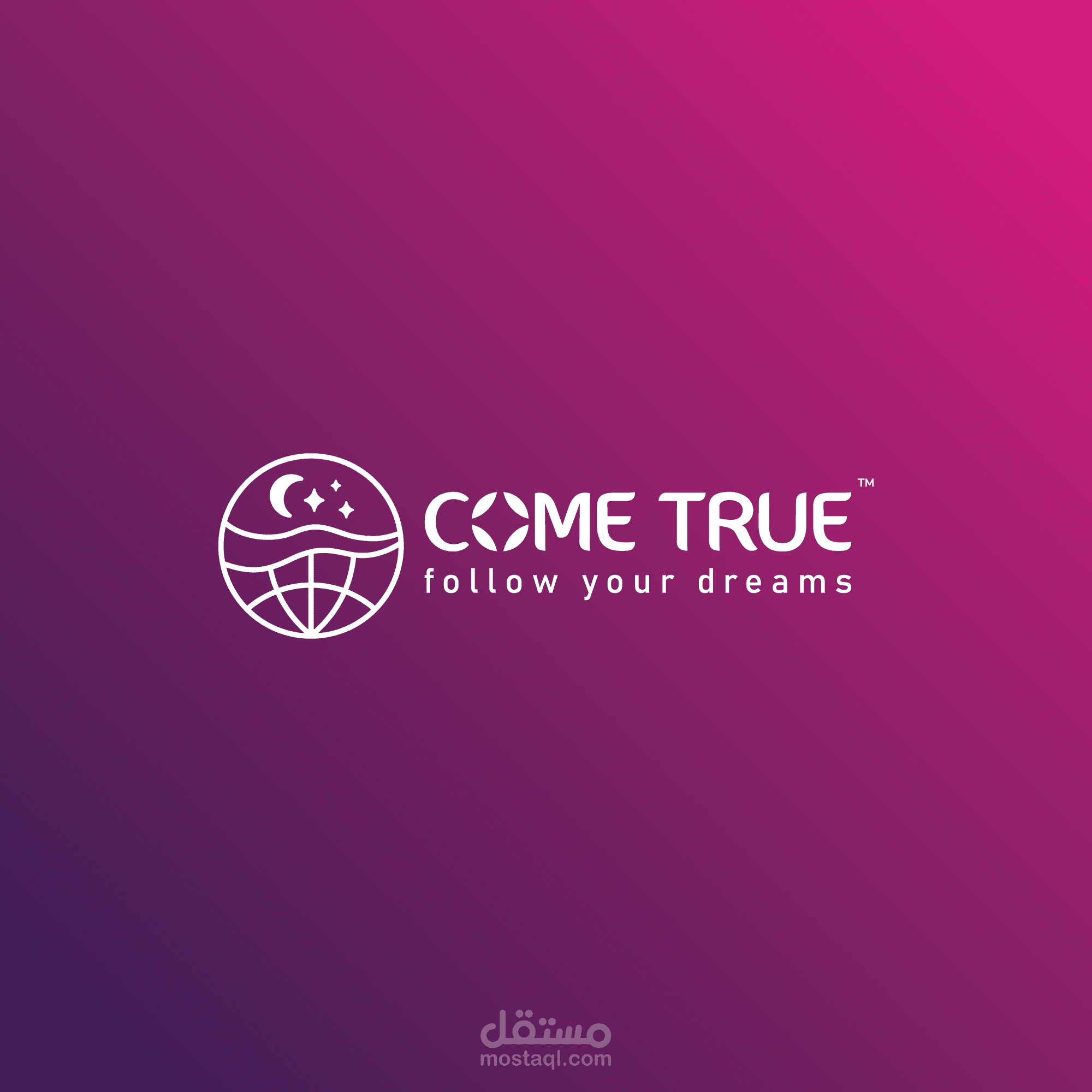 هوية بصرية لشركة come true شركة تسويق شبكي