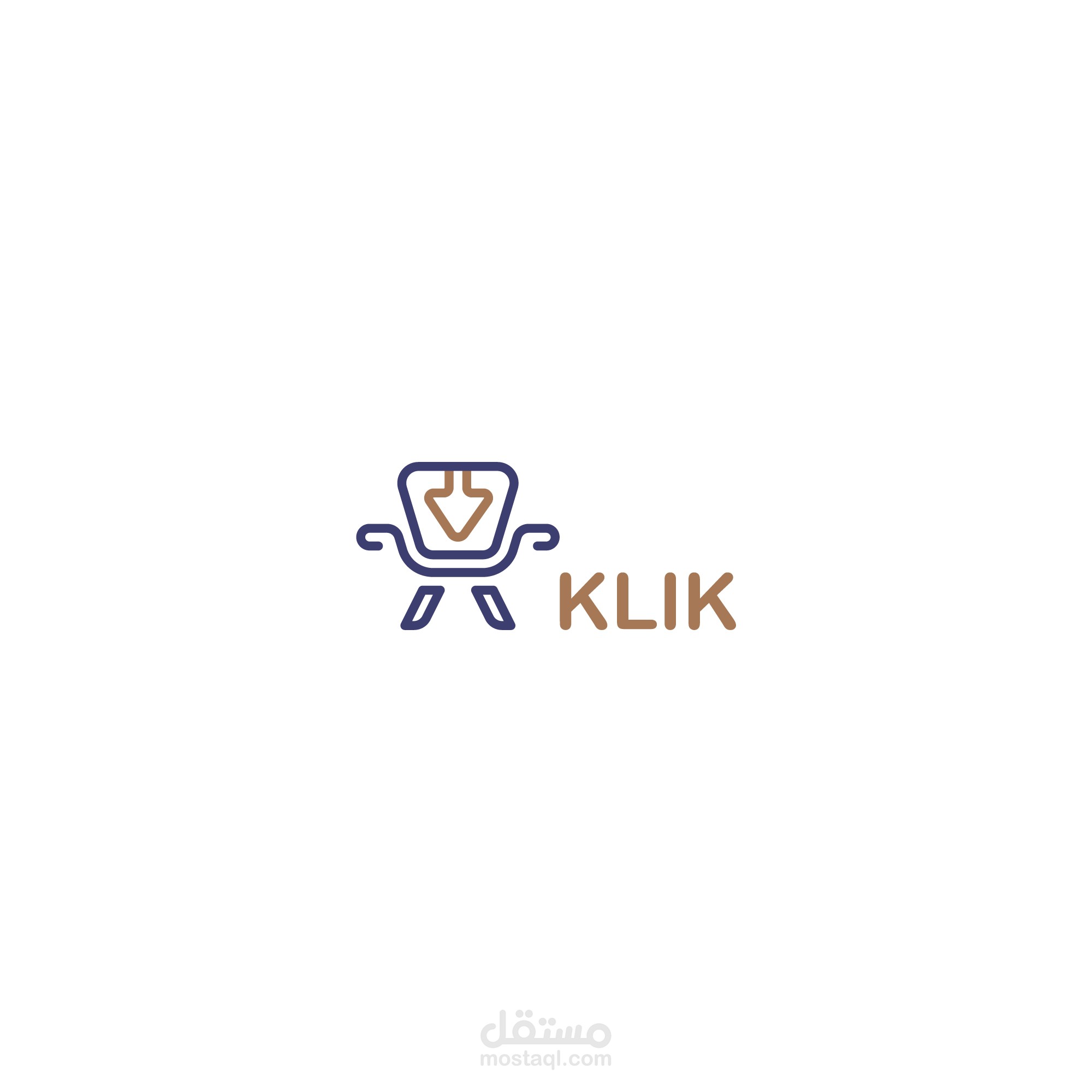 Klik Saudi furniture company logo option 3
