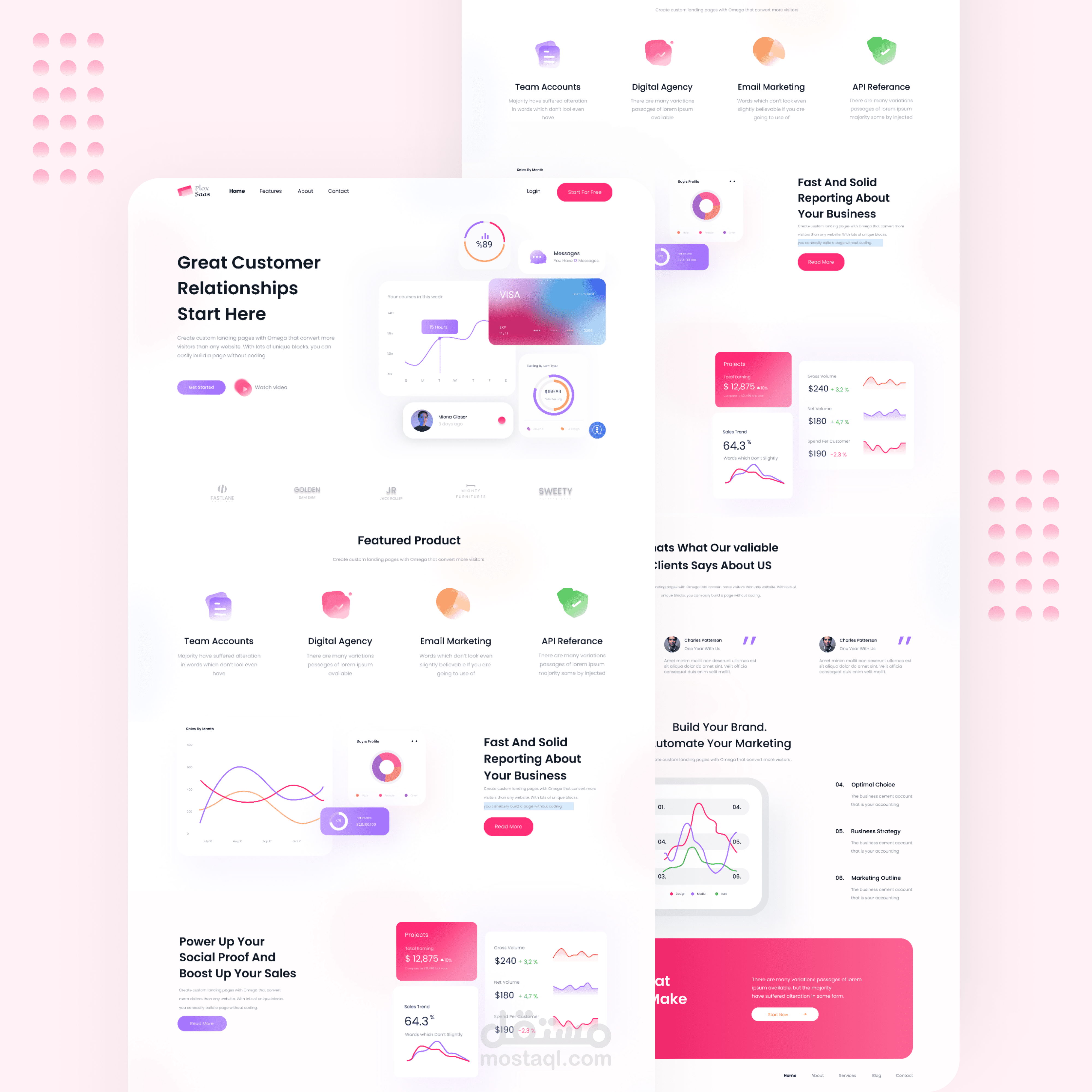 Glassy- Landing Page