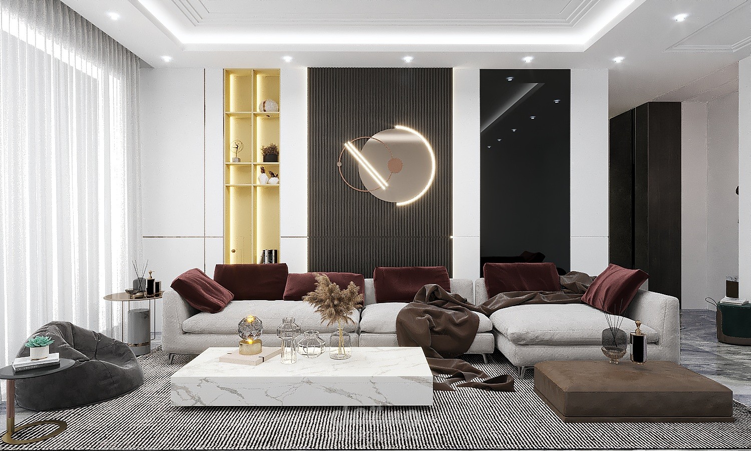 تصميم لغرفة معيشة