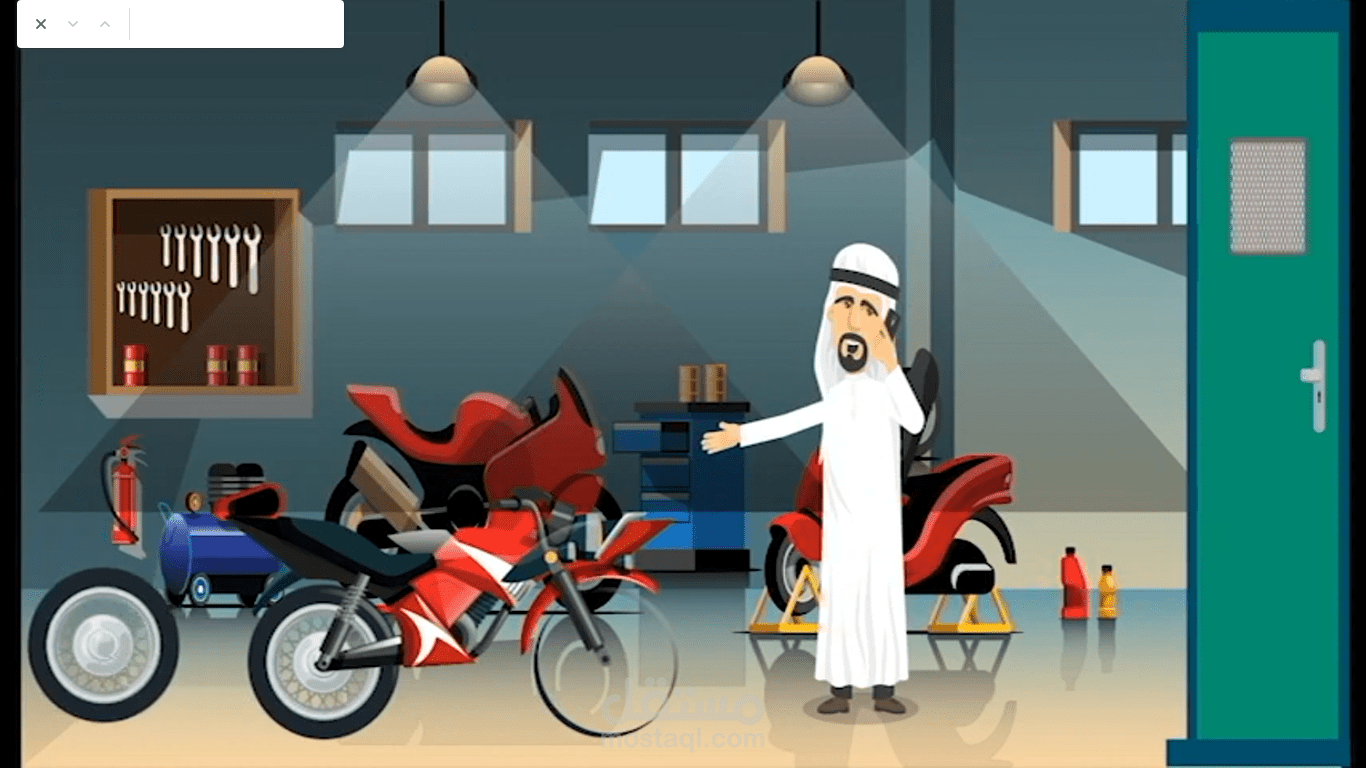 فديو موشن جرافيك لشركة صيانة وخدمات الدبابات بالسعودية