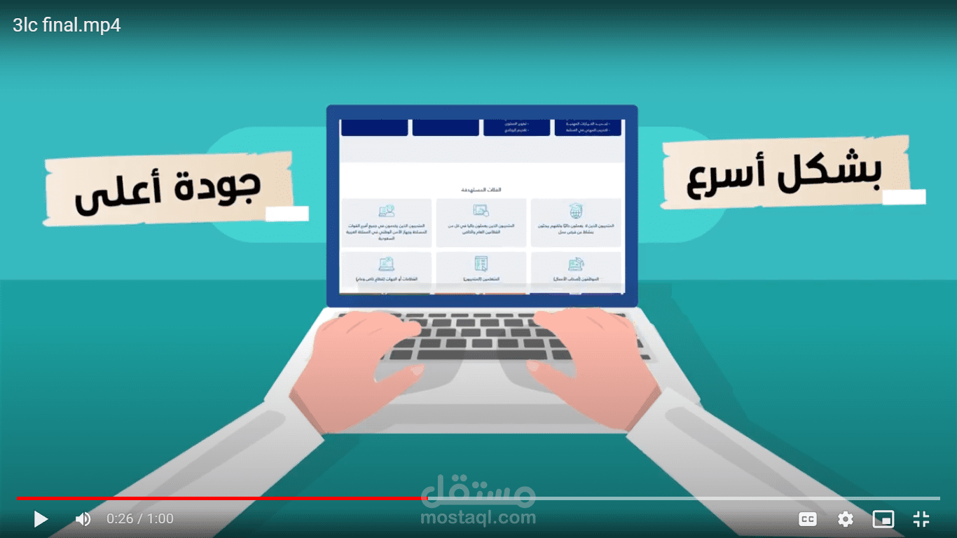 موشن جرافيك لمركز  شهادات