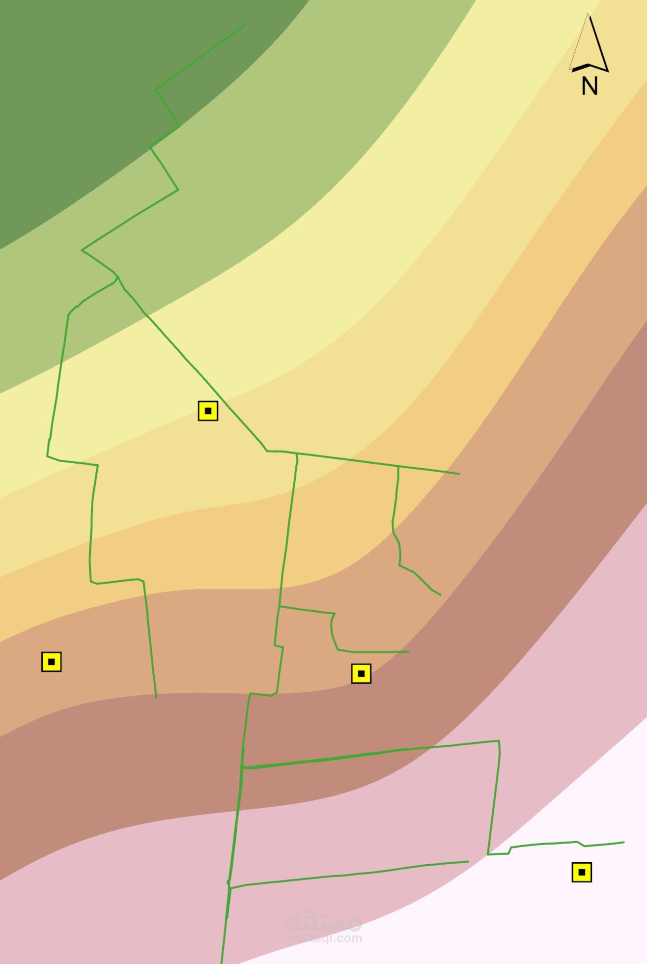 نمذجة وحساب معدلات تسرب المياه الجوفية لشبكات الصرف الصحي باستخدام GIS