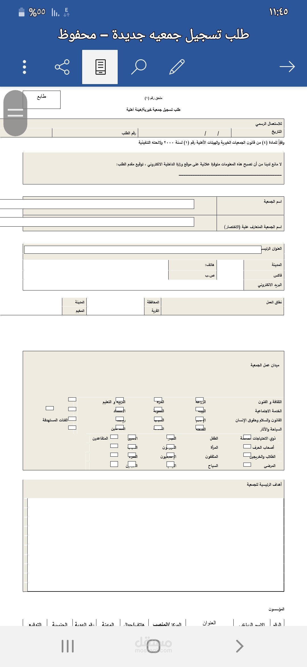 تراخيص جمعيات ومؤسسات اهلية