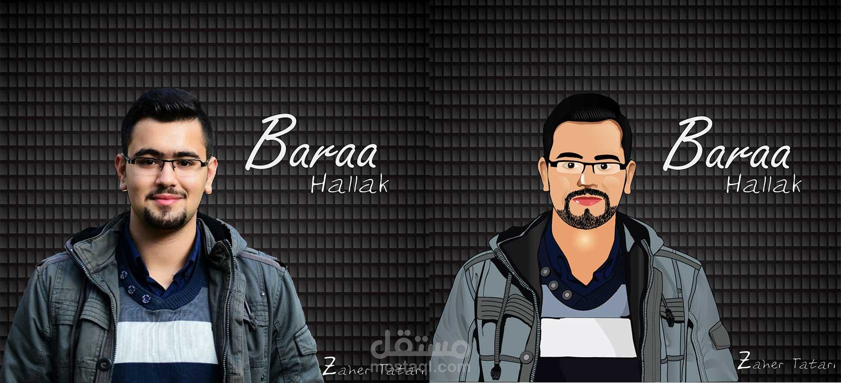 رسم شخصية كركتر حقيقية