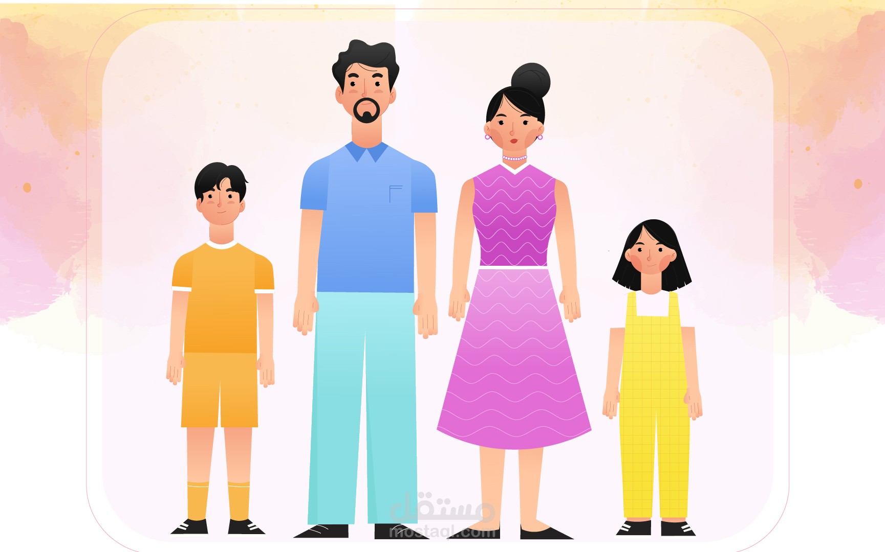 تصميم شخصيات عائلة