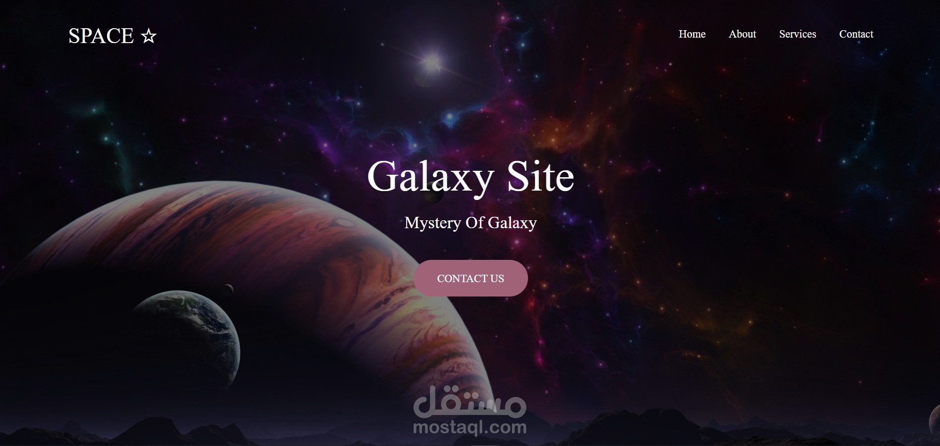 Landing page متجاوبه مع مختلف الشاشات