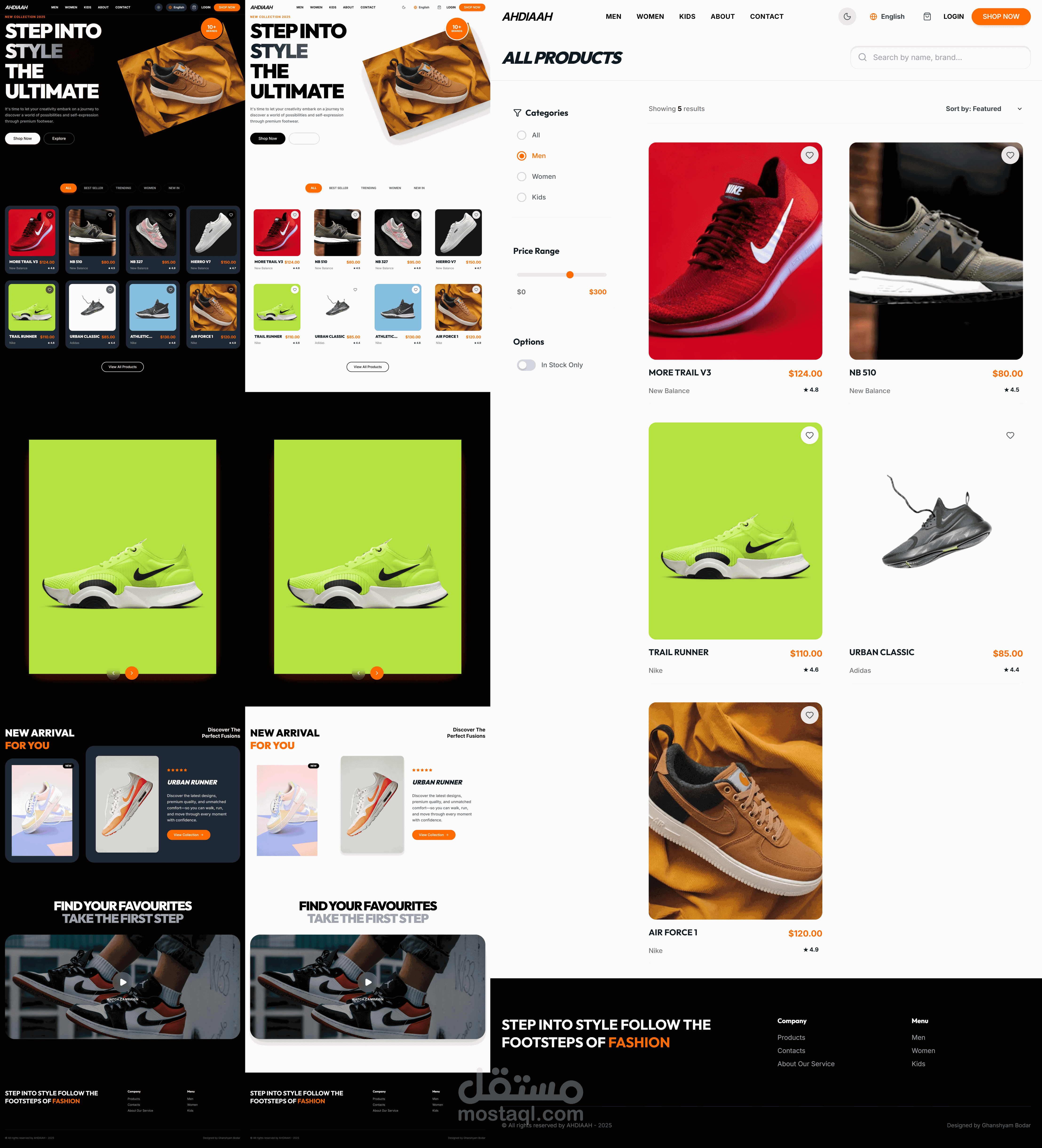 Ahdiaah هو متجر إلكتروني عصري ومتخصص في بيع الأحذية النسائية والرجالية.