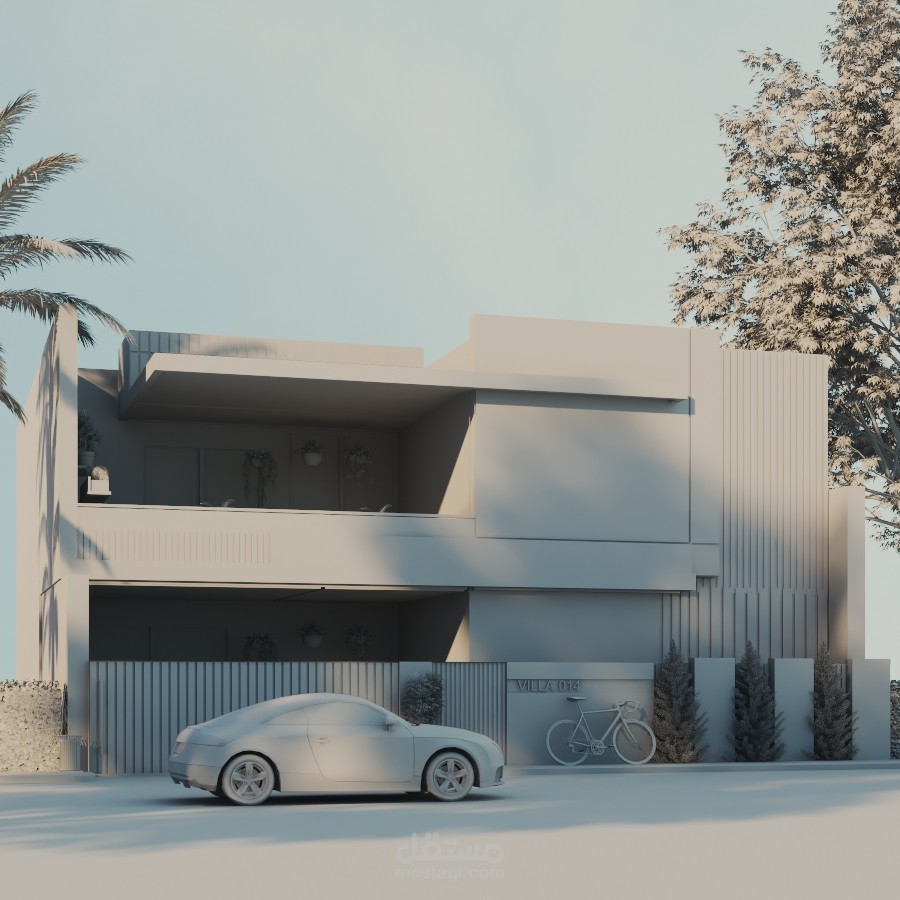 تصميم فيلا سكنيه بنمط مودرن