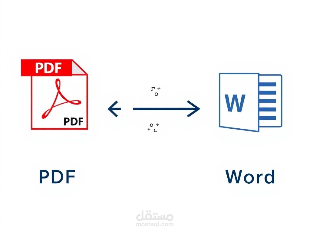 تحويل pdf الي word او jpg او excel