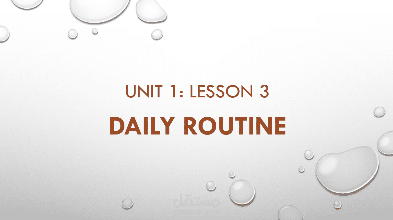 Unit 1 Lesson 3