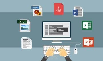 تحويل الملفات المكتوبه pdfاو بخط اليد أو اكسيل أو صوتيه أو مرئيه إلى وورد