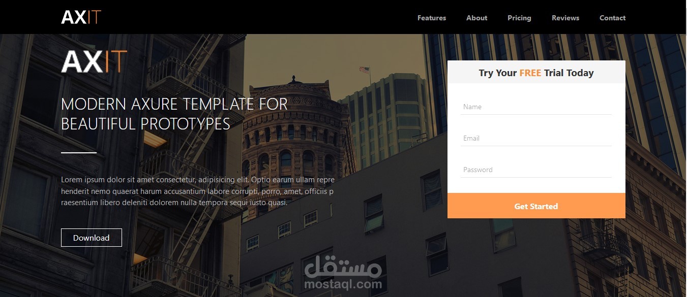 صفحة ويب لعرض عملك الخاص