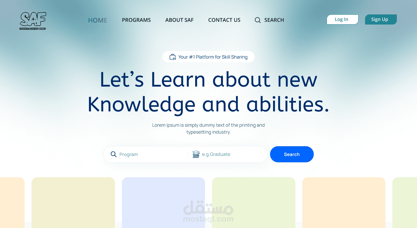 SAF Scholarship & Learning Hub - Figma UI Kit