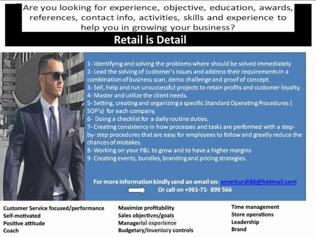 I have dedicated the past 18 years to the retail sector, focusing on proven data-driven strategies and exploring new markets