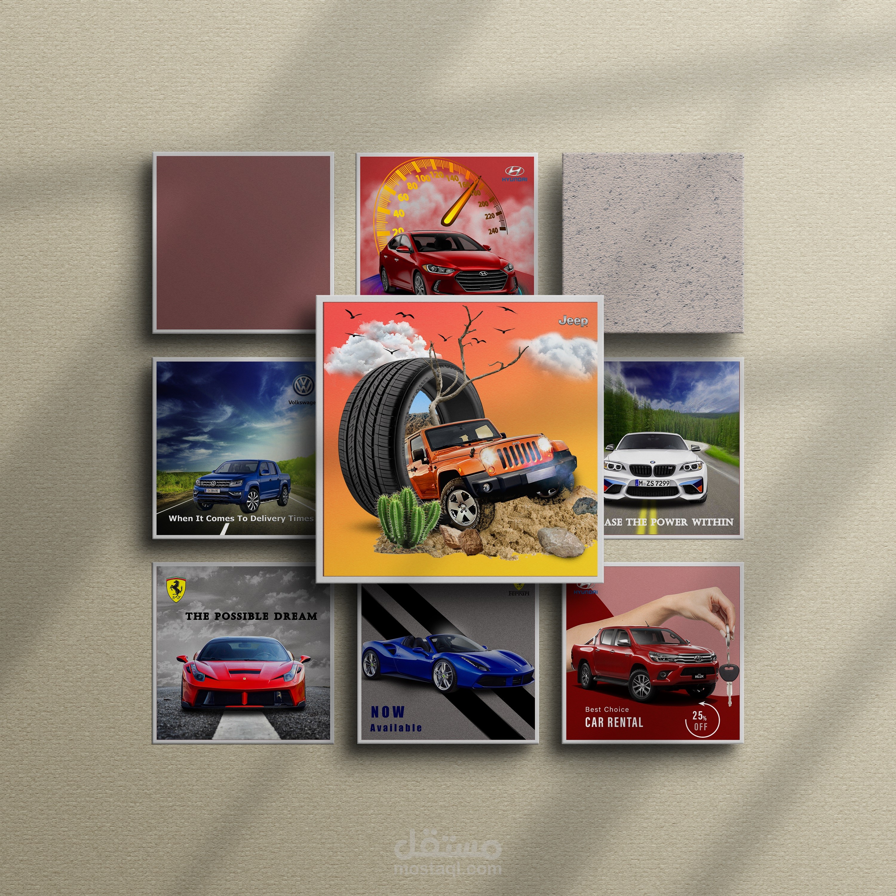 تصميم سوشيال ميديا ( اعلان سيارات )