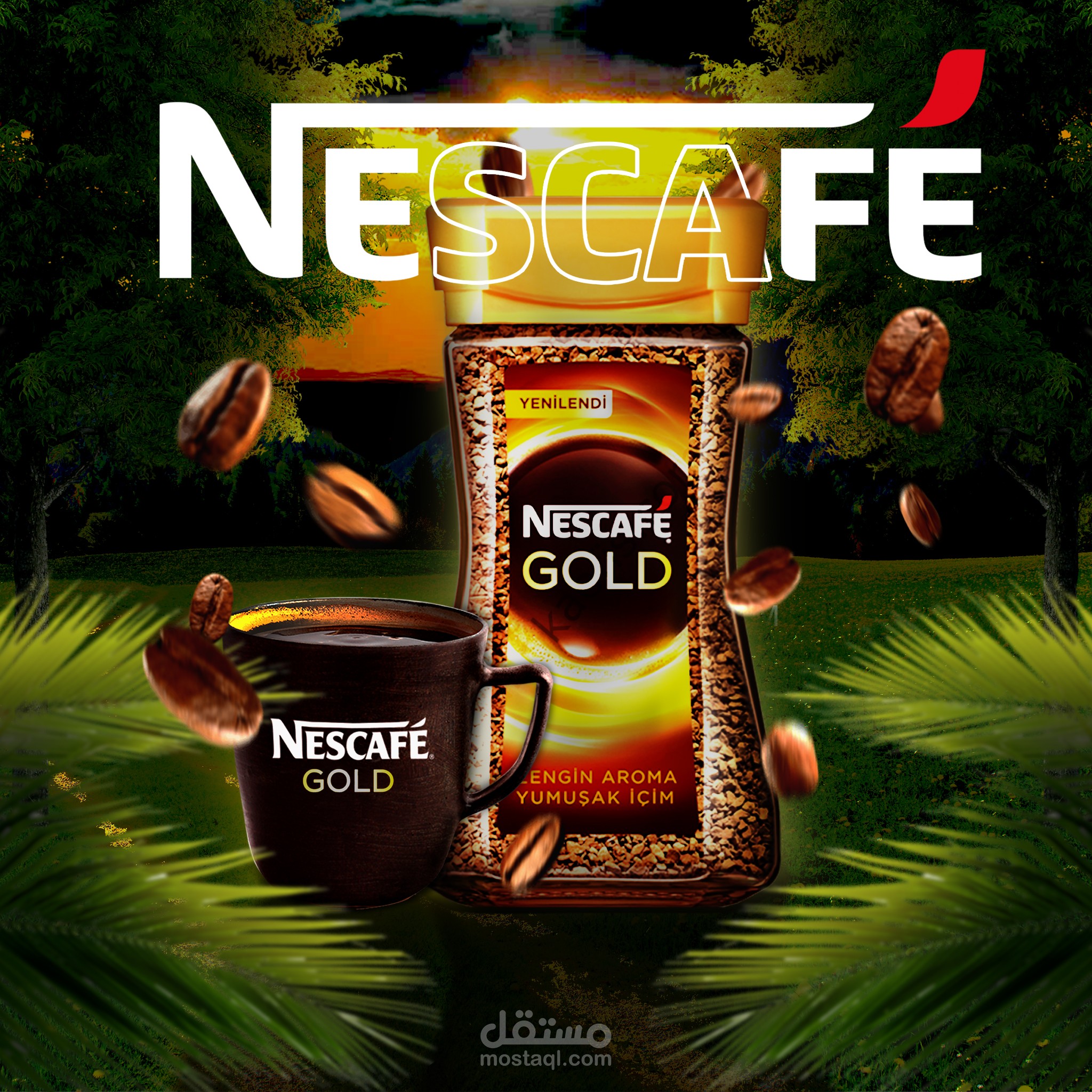 تصميم سوشيال ميديا لشركة Nescafe