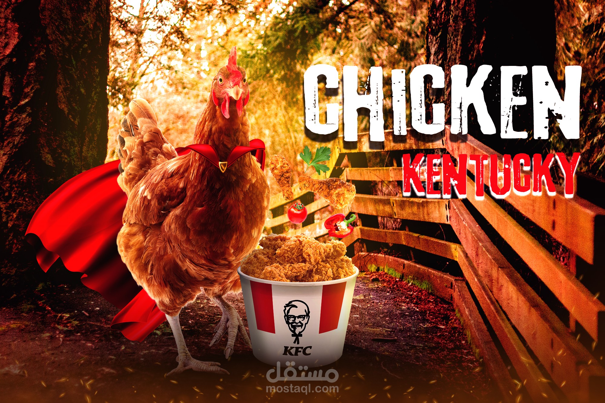 تصميم سوشيال ميديا لشركة KFC