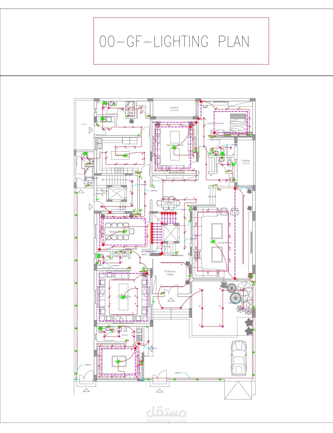 All Electrical Sys.design  for private villa in ksa