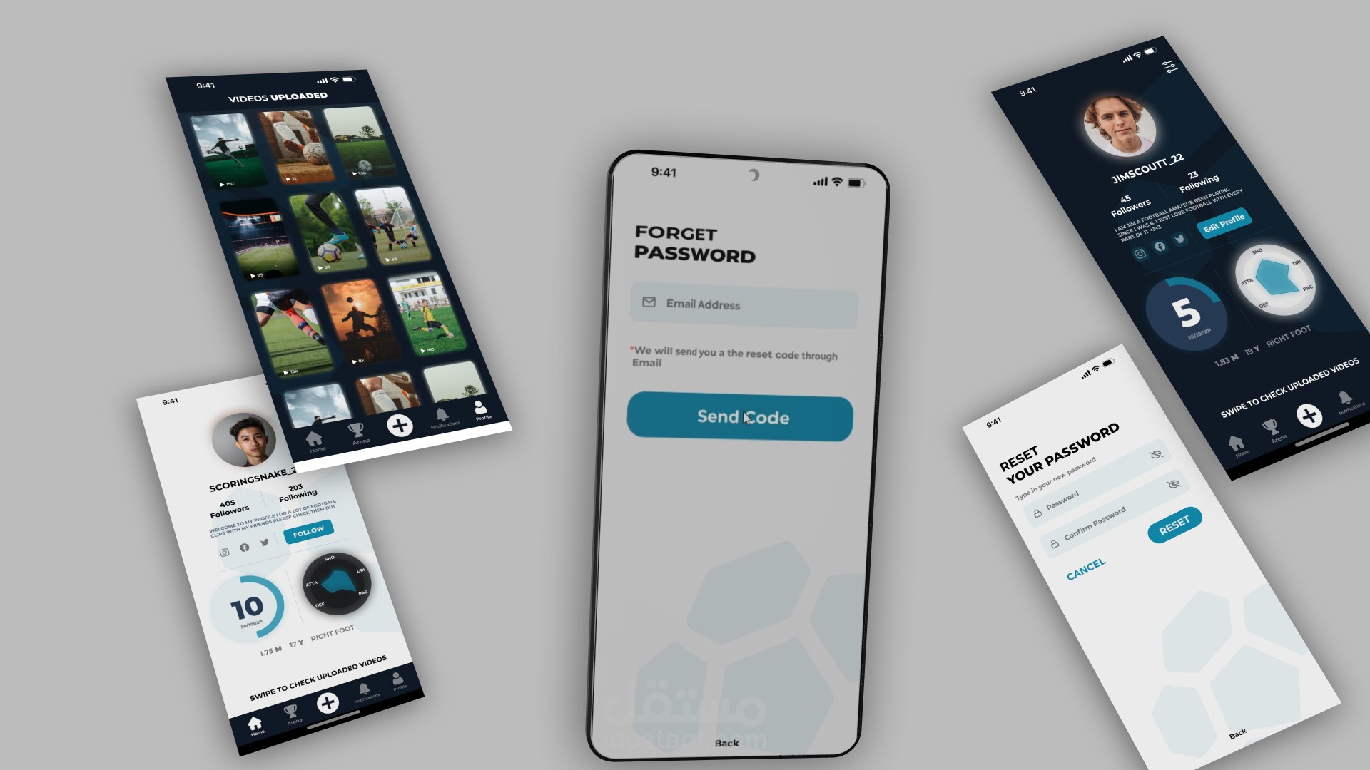 اعلان لتطبيق Stari لكرة القدم