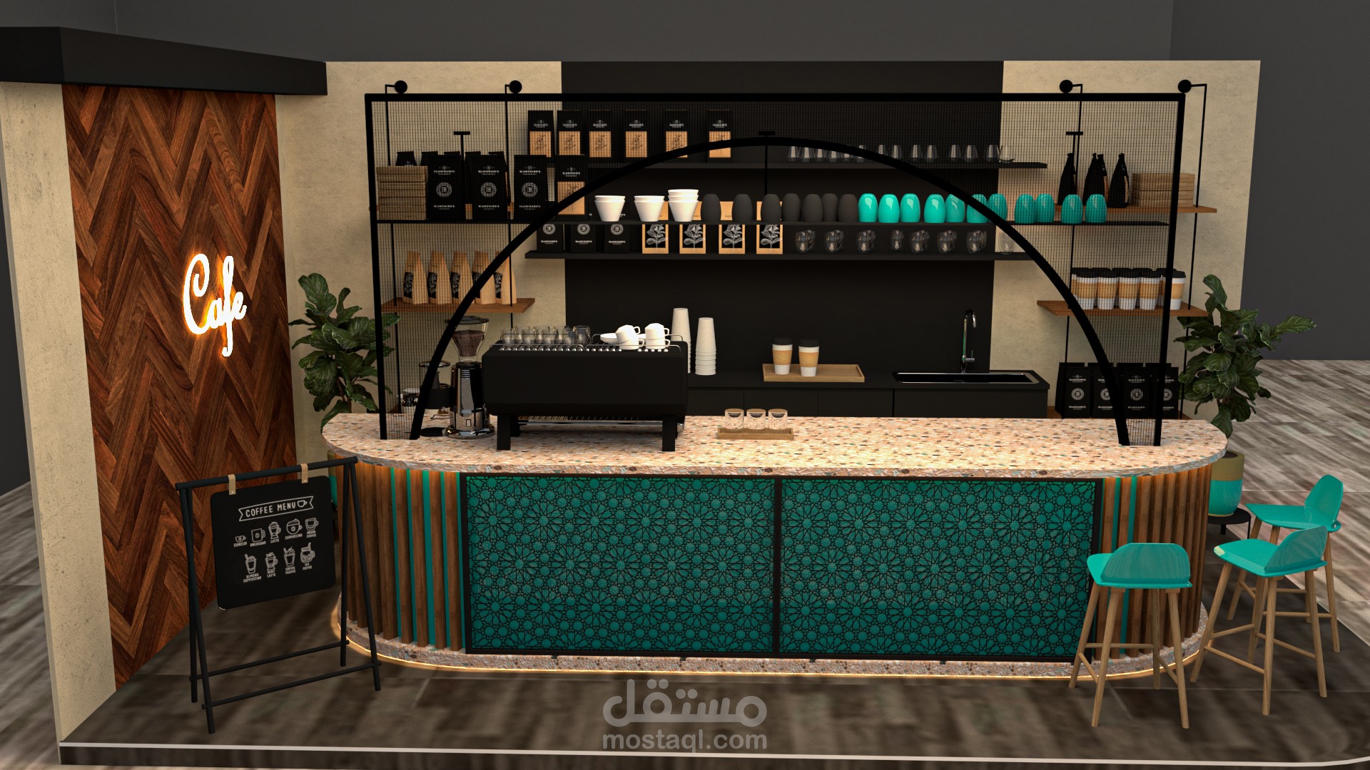3D Coffee booth for SAKANI
