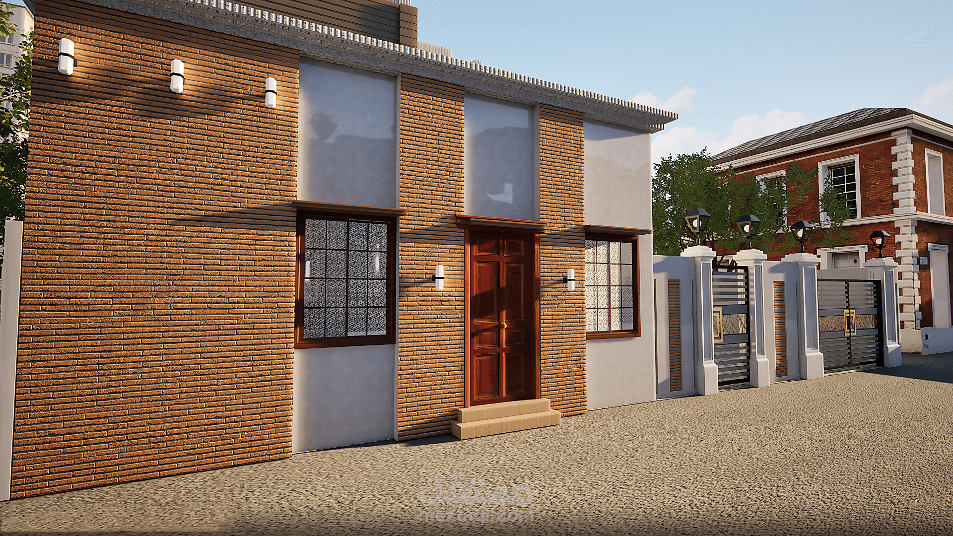 تصميم واجهة خارجية لفيلا