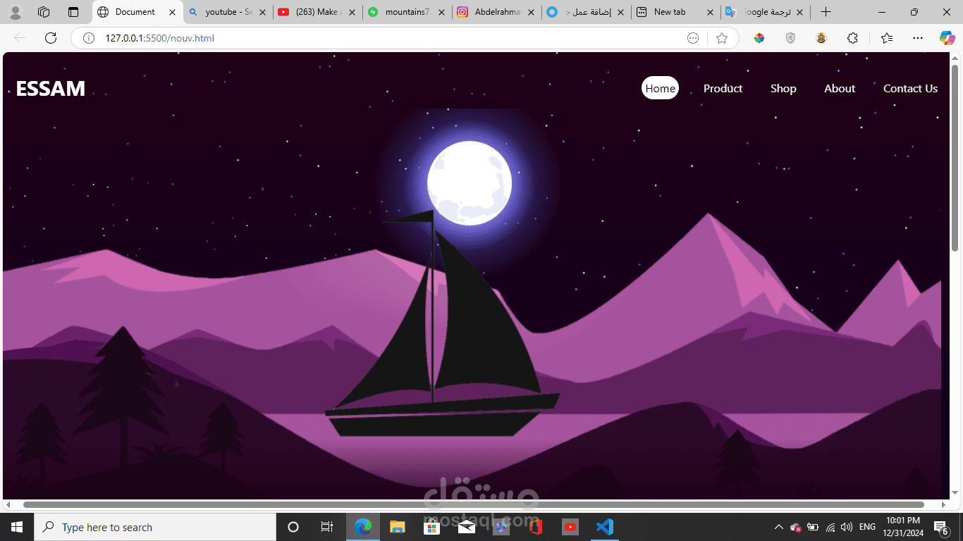 Maka a Scrolling Website