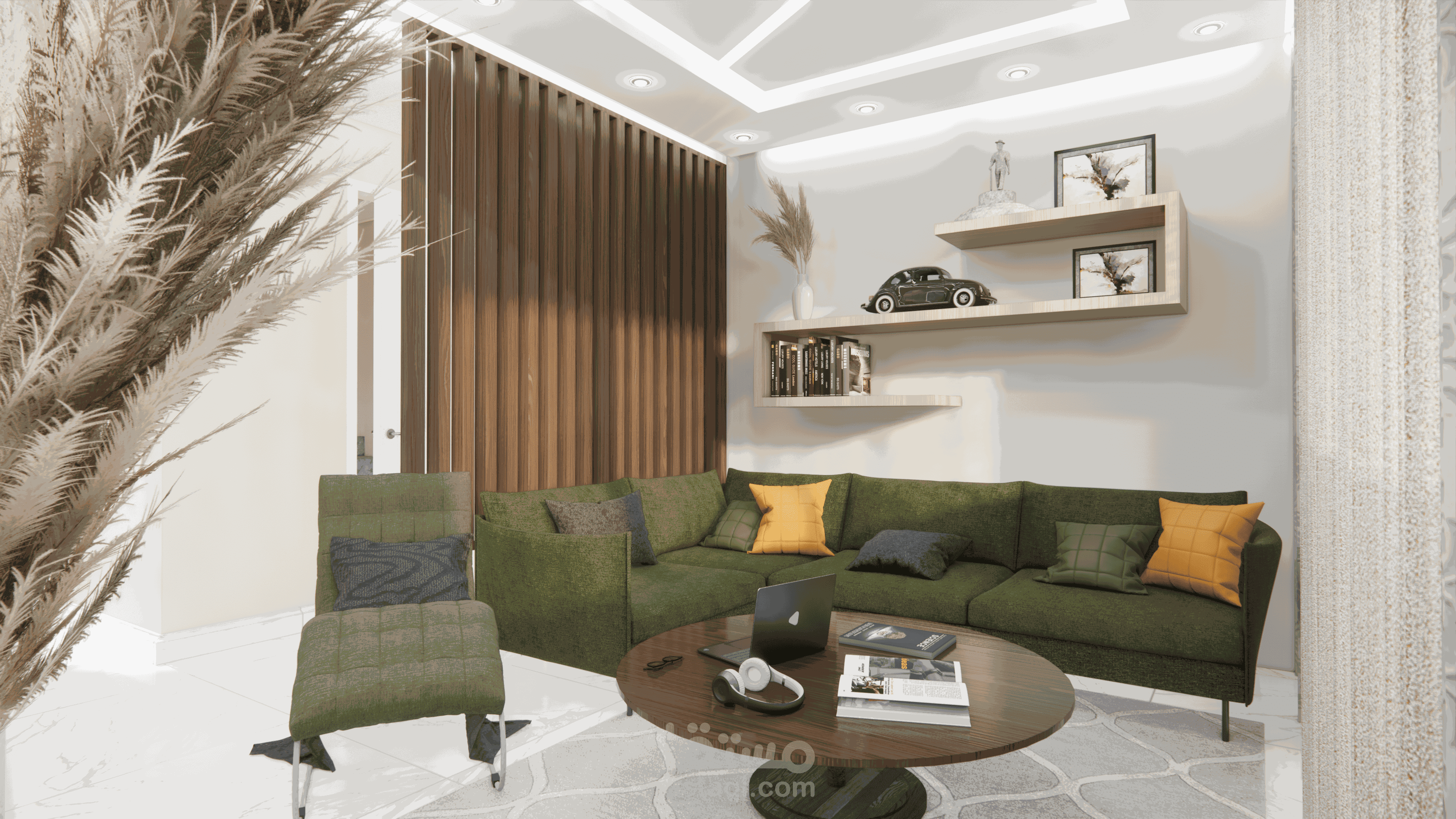 تصميم و ديكور شقة OPEN-SPACE