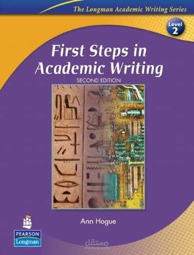ملخص كتاب first steps in academic writing