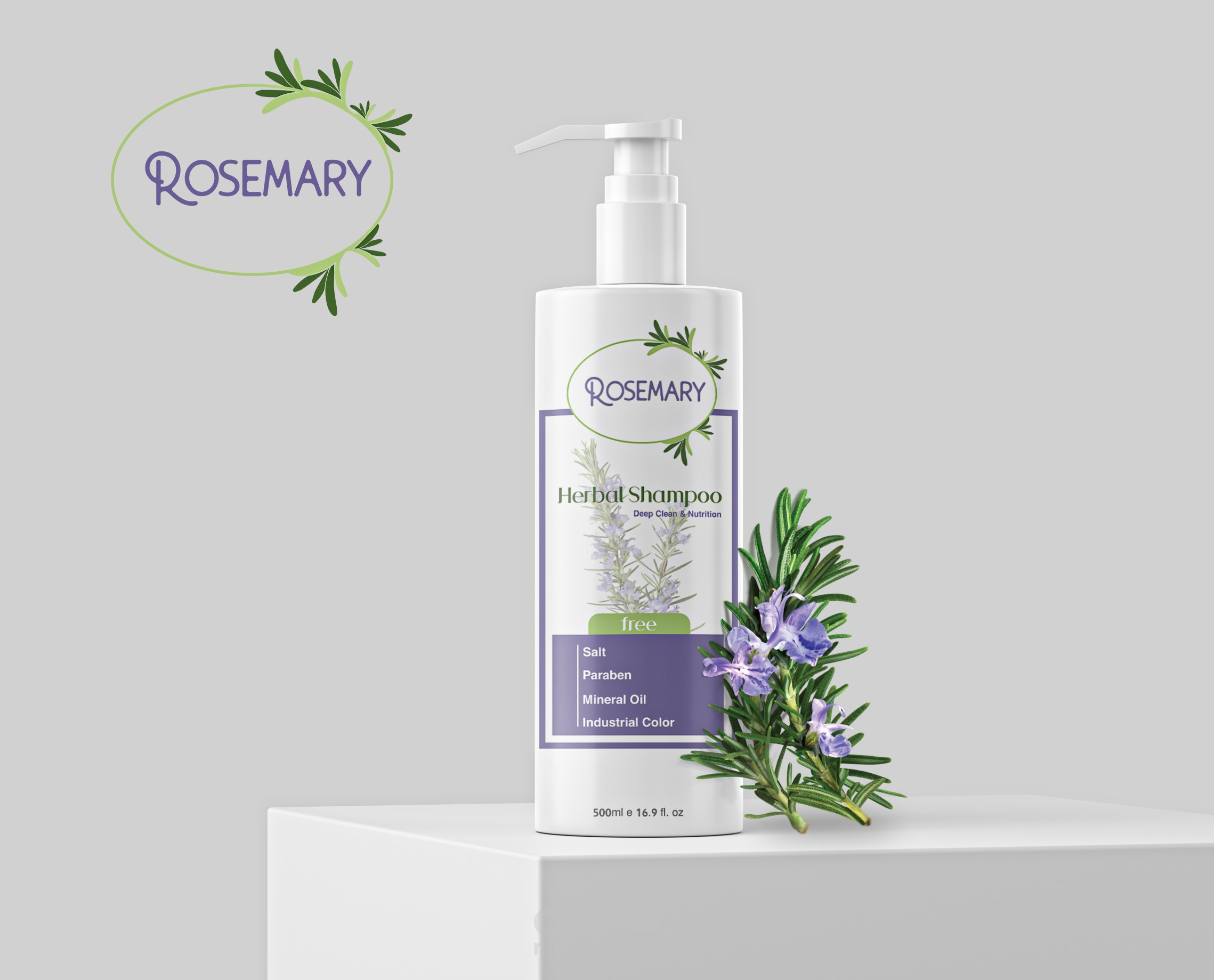 تصميم label شامبو