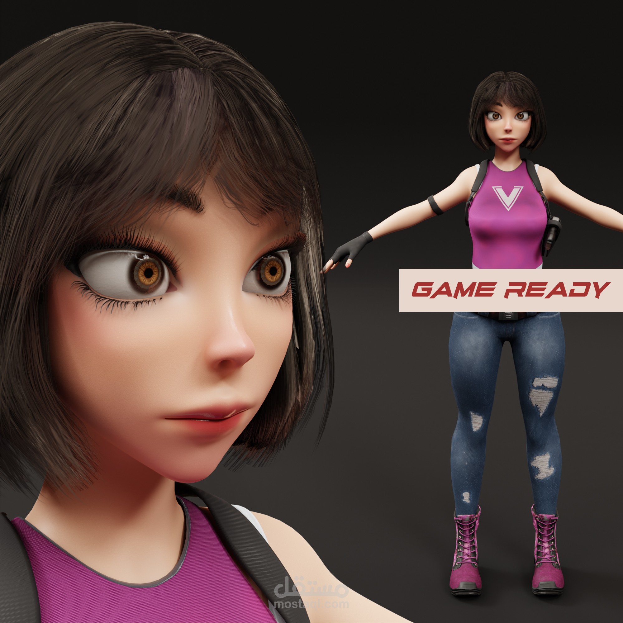 تصميم شخصية 3D