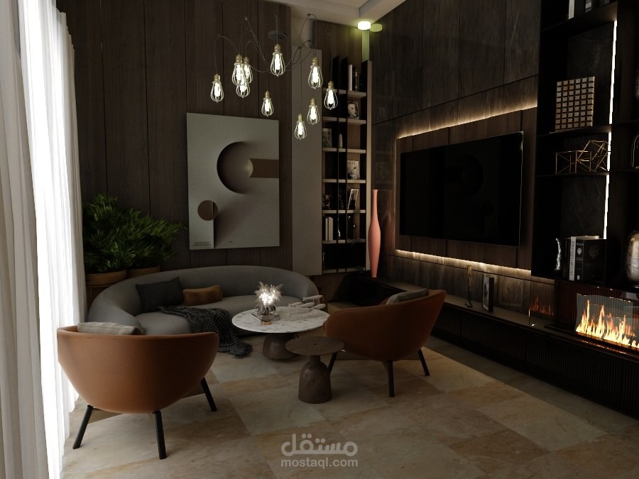 جلسة عائلية مودرن في أبو ظبي