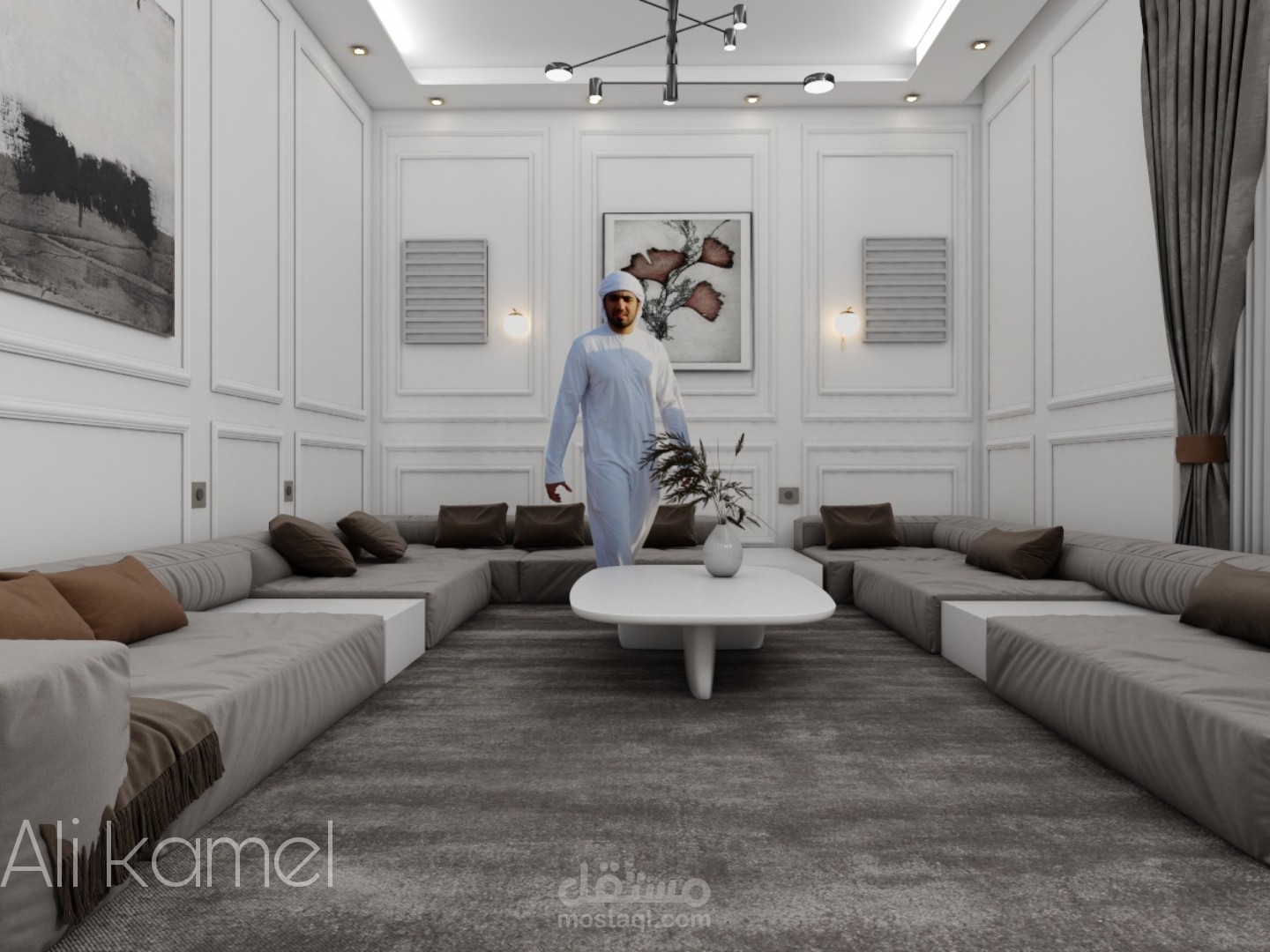 لقطات من تصميم مجلس رجال بالمملكه العربية السعودية