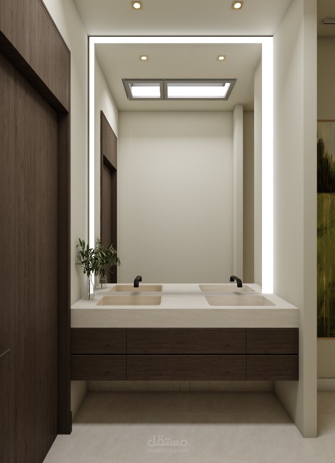 لقطات من تصميم حمام بالمملكه العربية السعودية بمساحه صغيرة