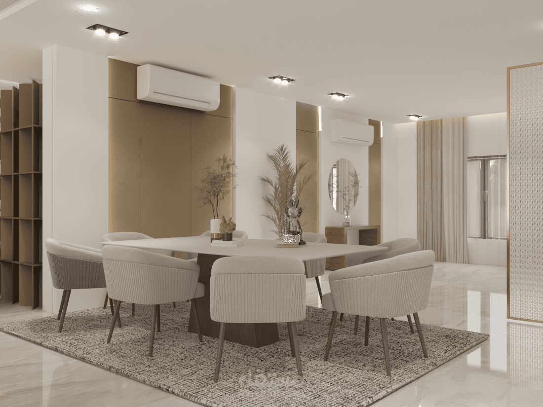 تصميم داخلي /منطقةاستقبال_صالة طعام_صاله جلوس/