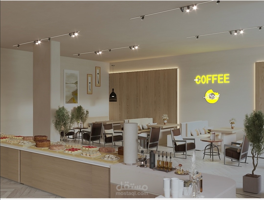 تصميم داخلي لcafe