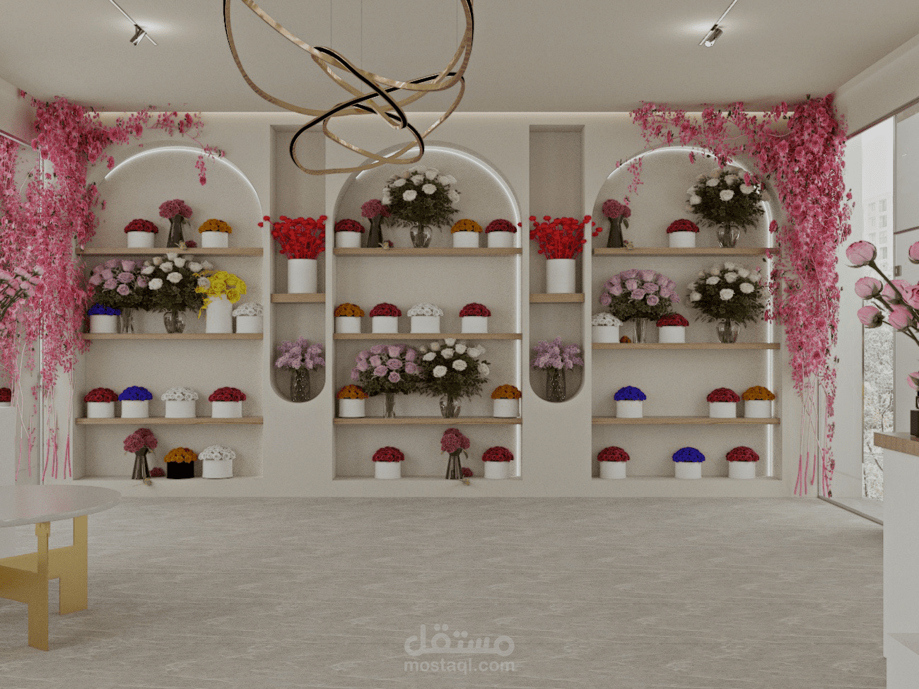 تصميم محل ورد في المملكة العربية السعودية