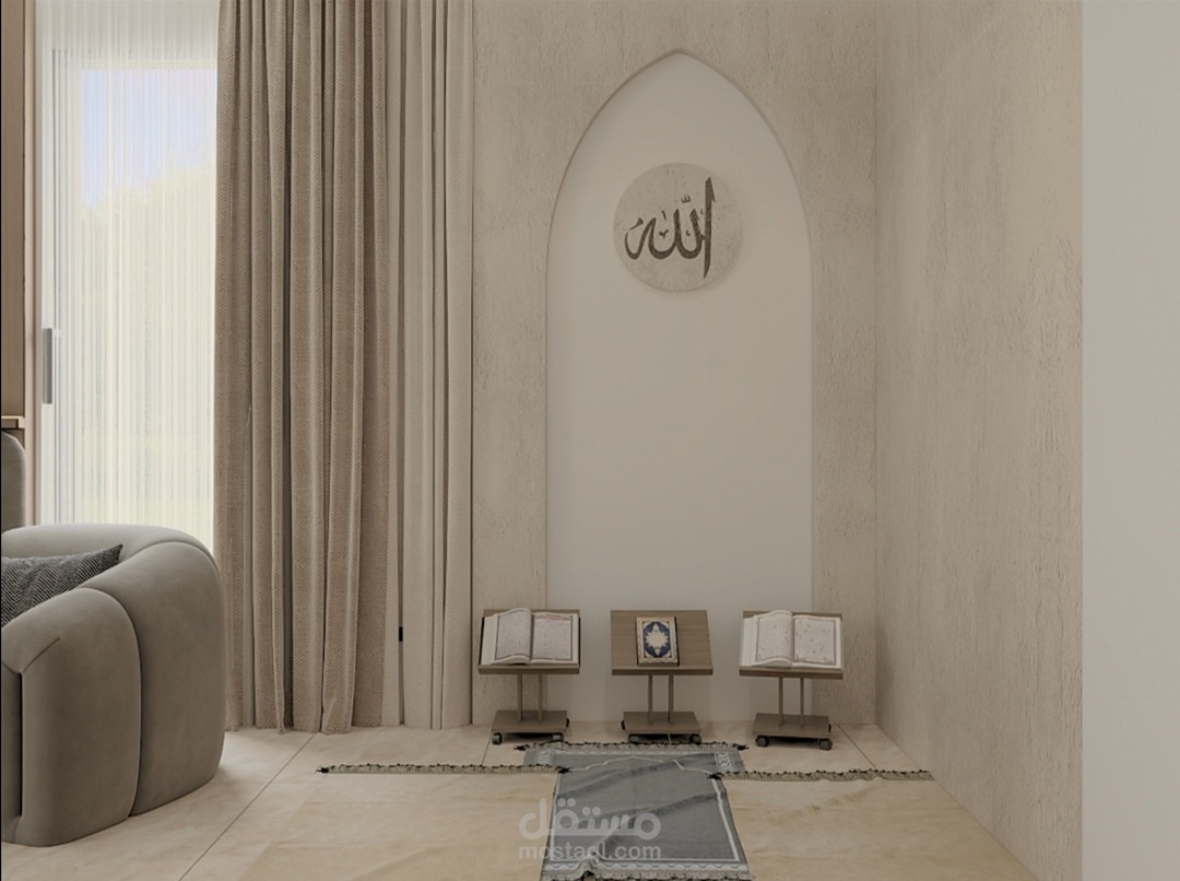 من أعمالي/غرفة نوم مع مصلى/