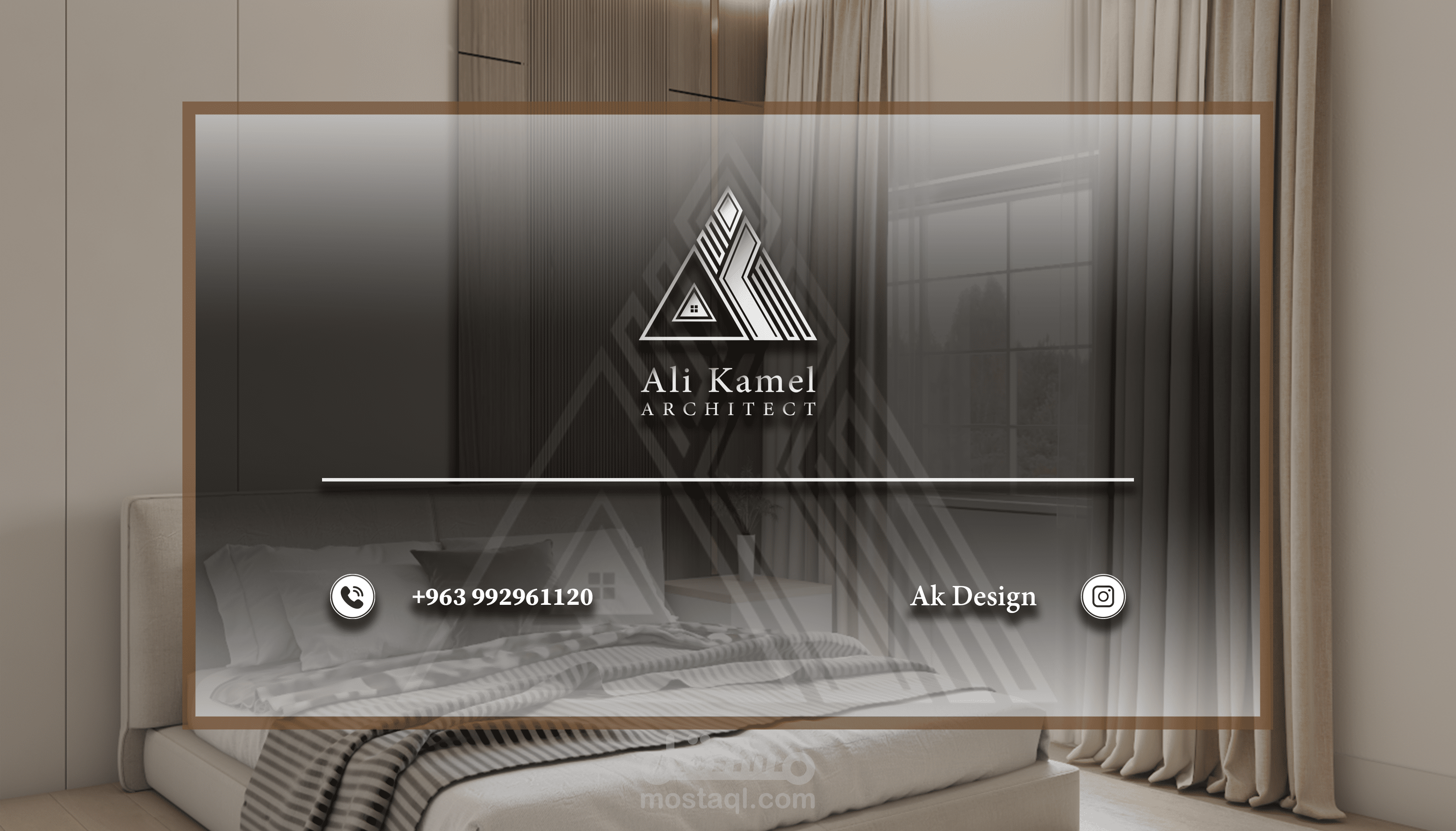 من اعمالي/ تصاميم داخليه لغرف نوم بالنمط المودرن/